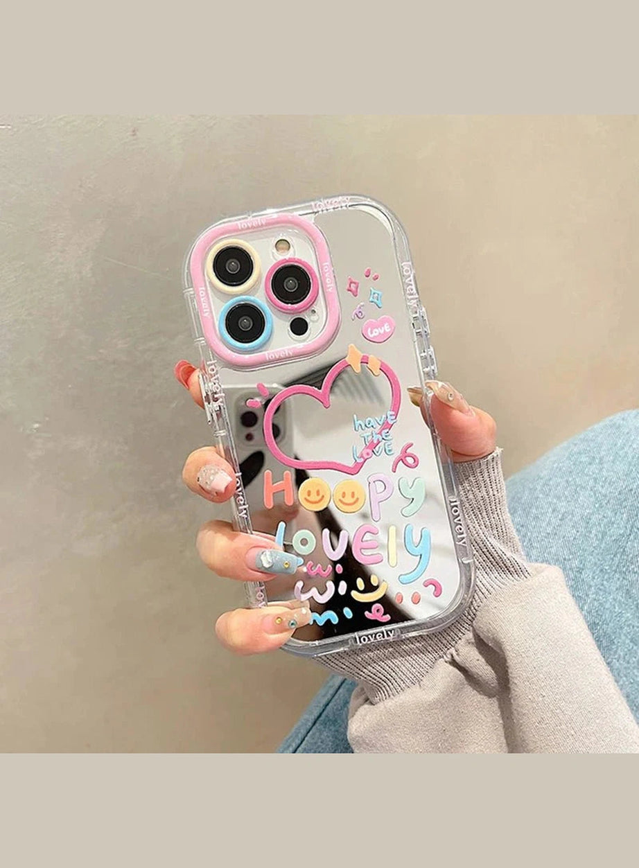 Y2k Heart Mirror Phone Case