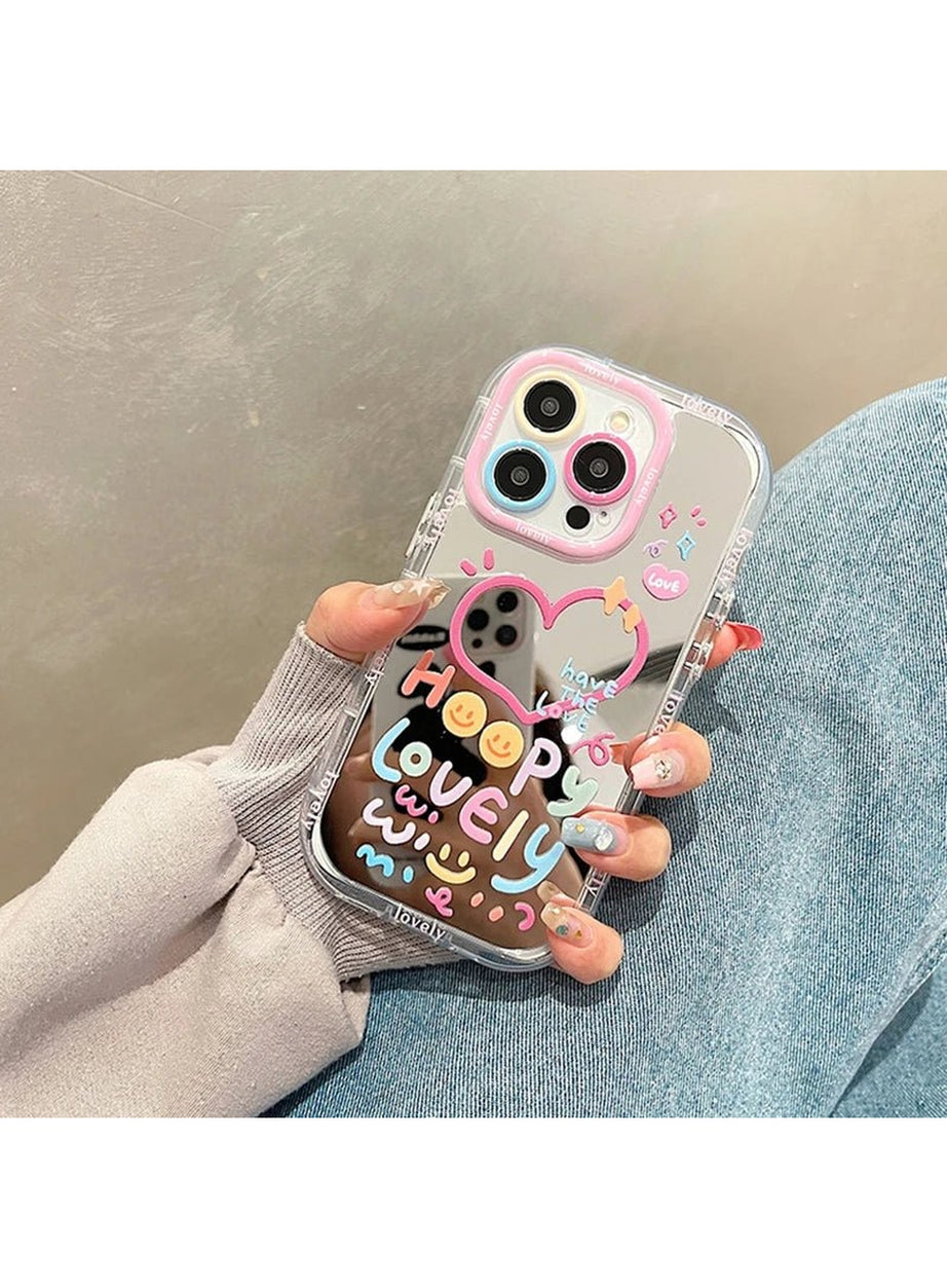 Y2k Heart Mirror Phone Case