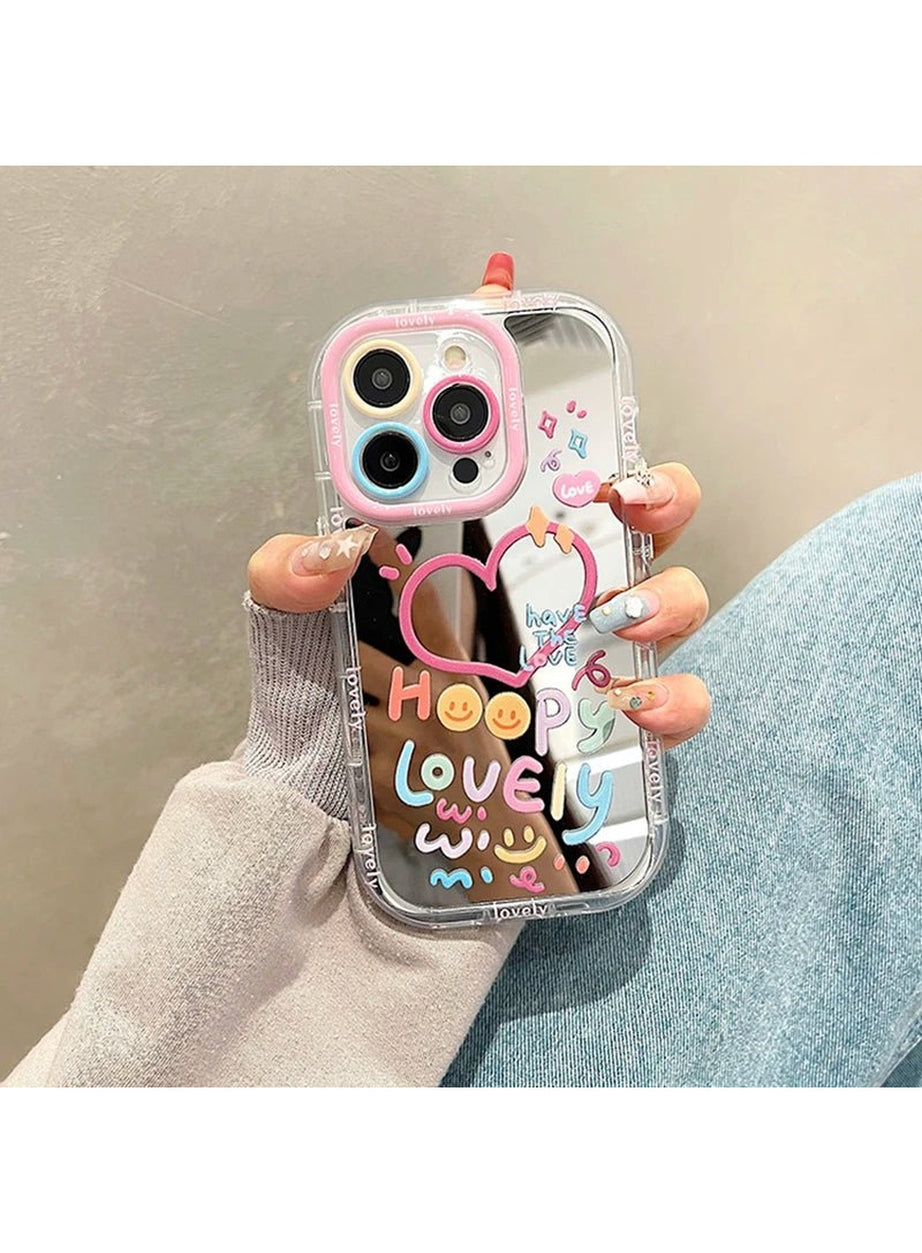 Y2k Heart Mirror Phone Case