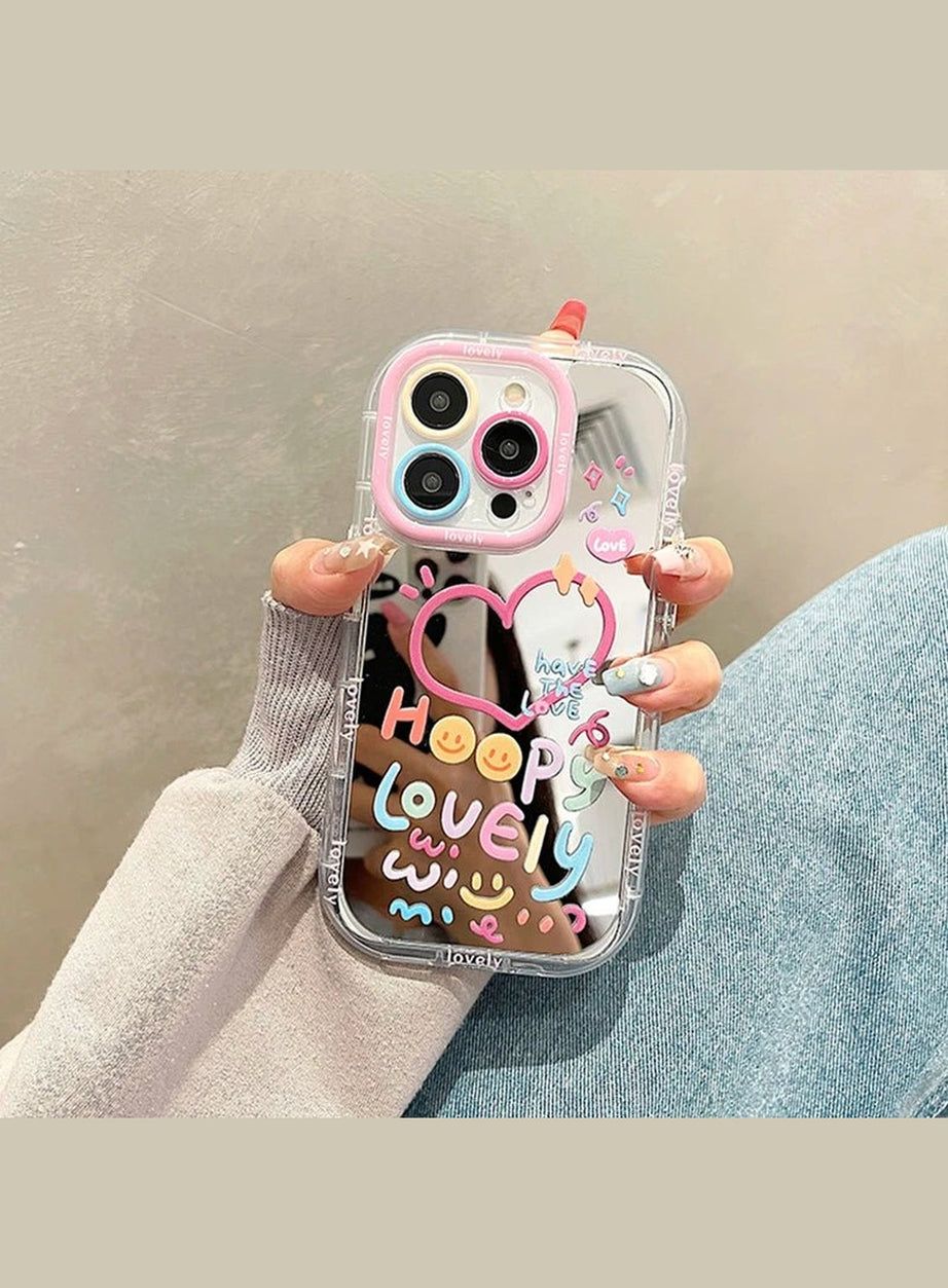 Y2k Heart Mirror Phone Case