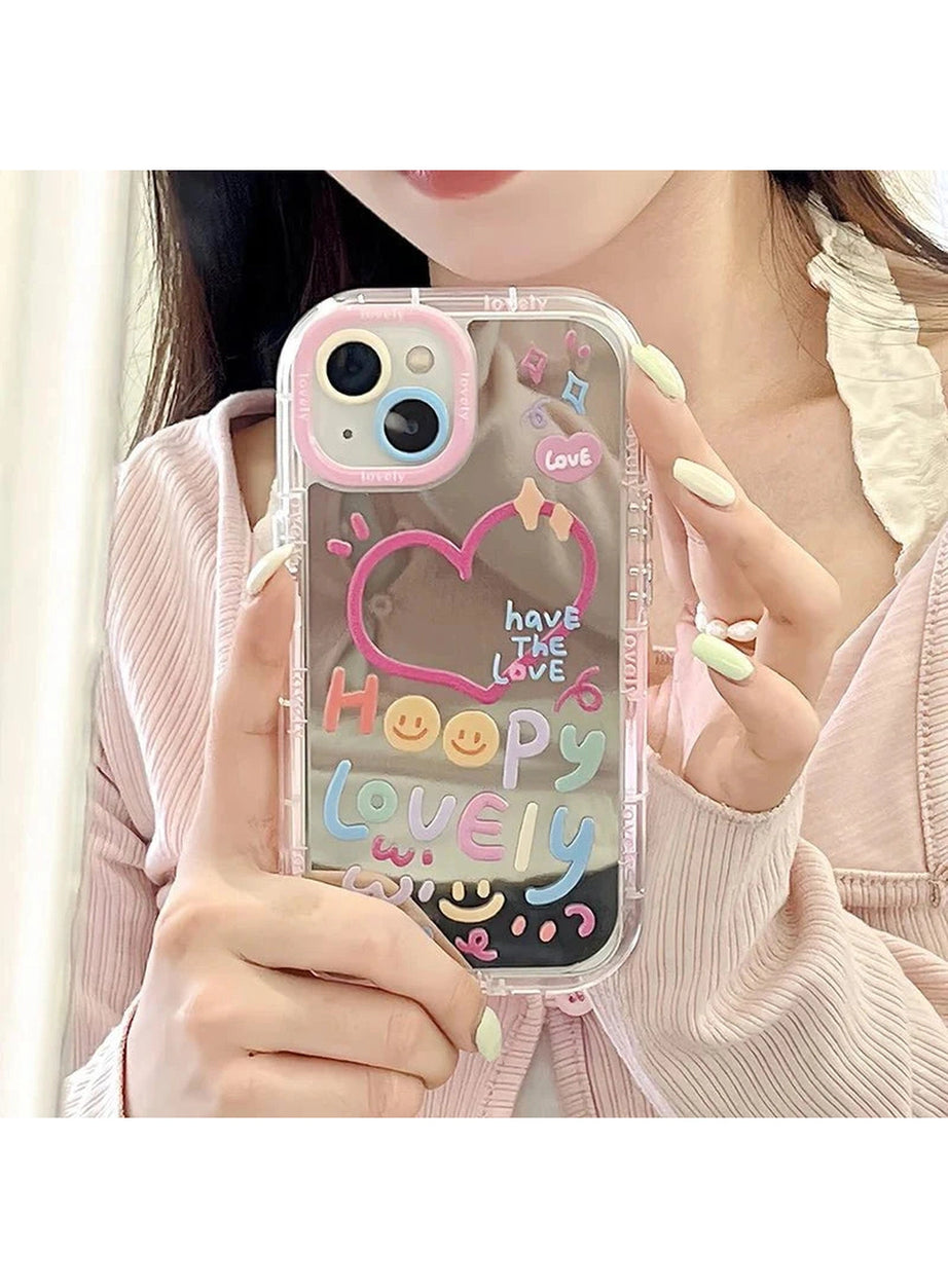 Y2k Heart Mirror Phone Case