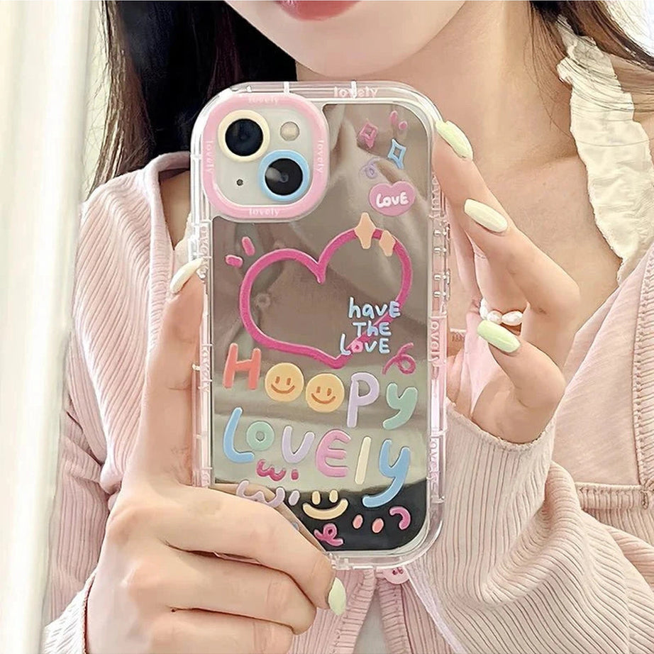 Y2k Heart Mirror Phone Case