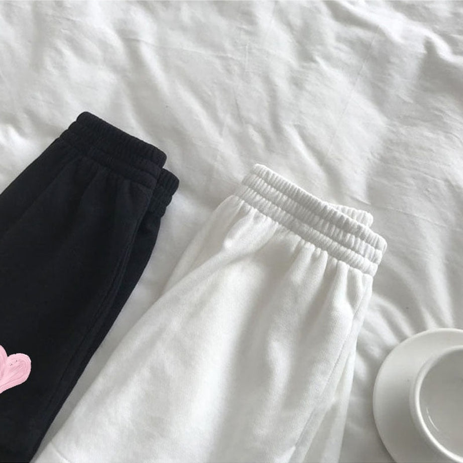 Y2k Heart-Shaped Print Shorts