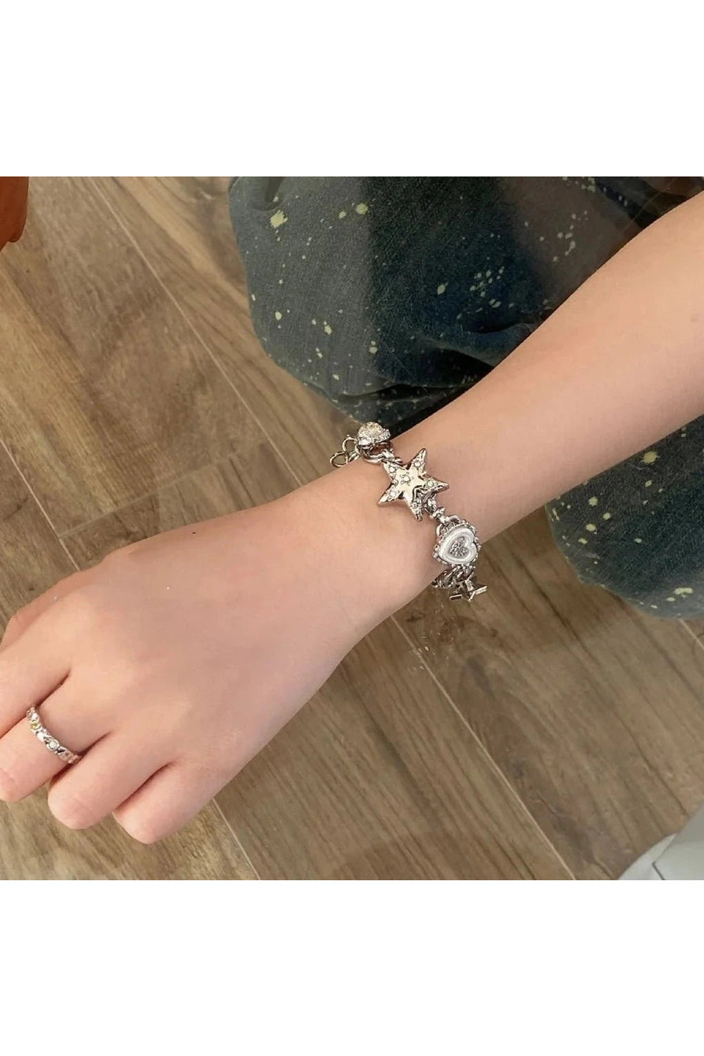 Y2k Heart Star Chain Bracelet Fairy Jewelry