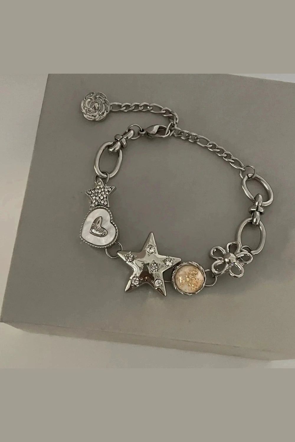 Y2k Heart Star Chain Bracelet Fairy Jewelry