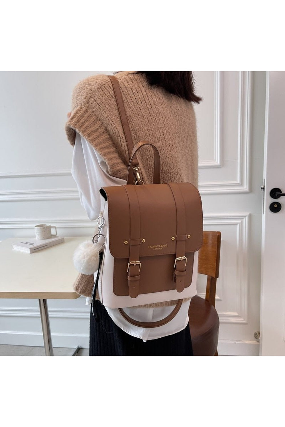 Y2k High Quality Leather Backpack