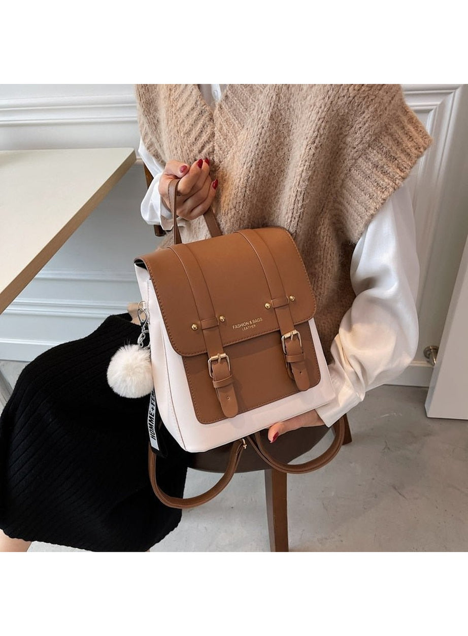 Y2k High Quality Leather Backpack