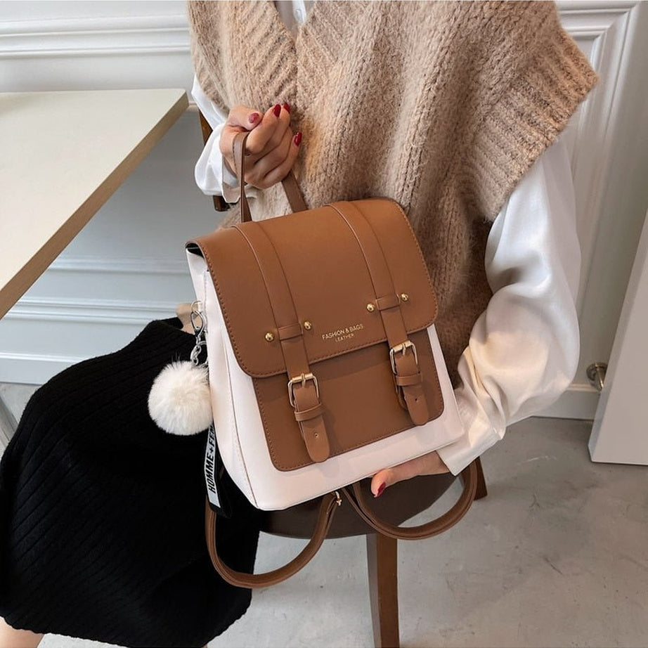 Y2k High Quality Leather Backpack