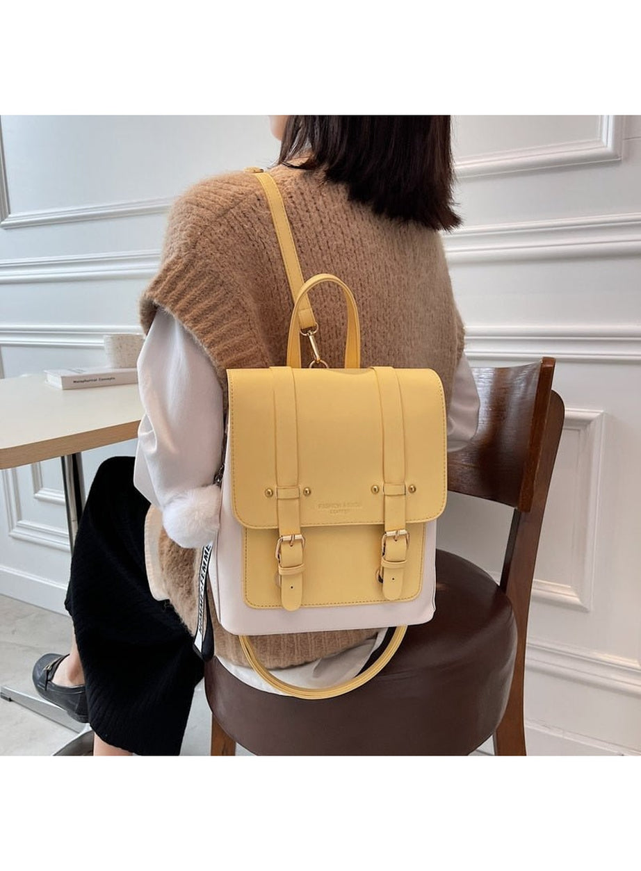 Y2k High Quality Leather Backpack