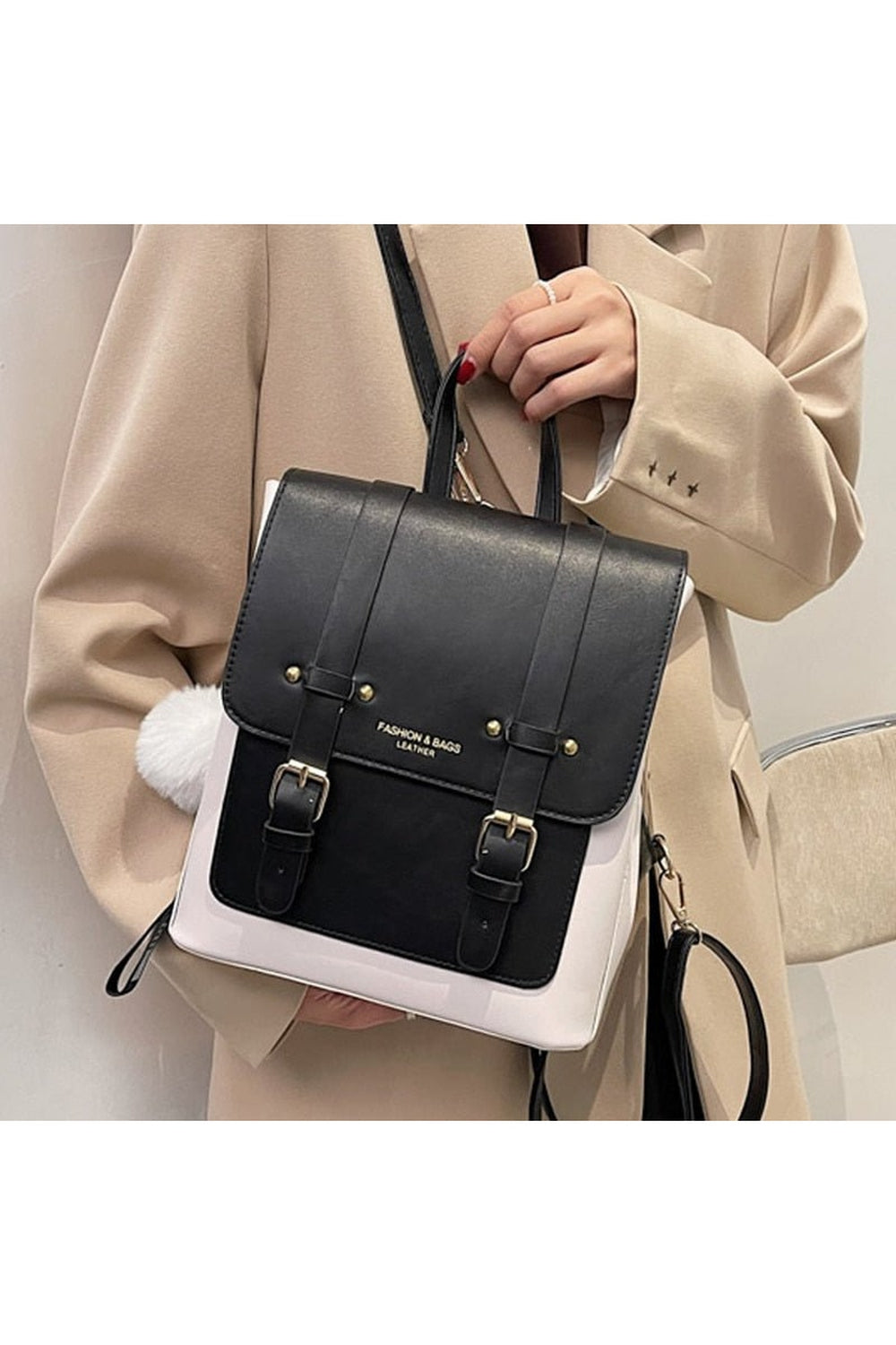 Y2k High Quality Leather Backpack