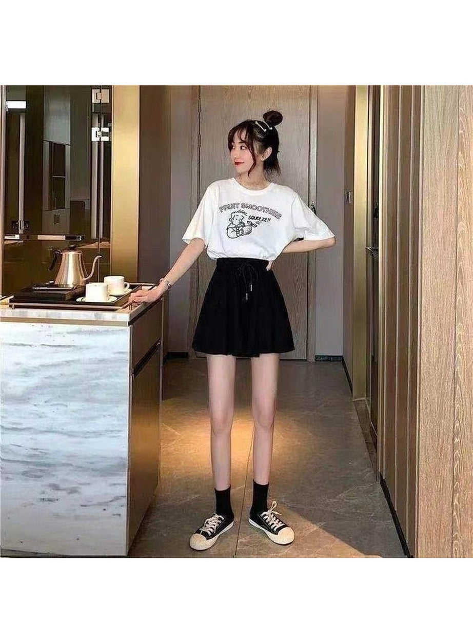 Y2k High Waist Black Summer Shorts