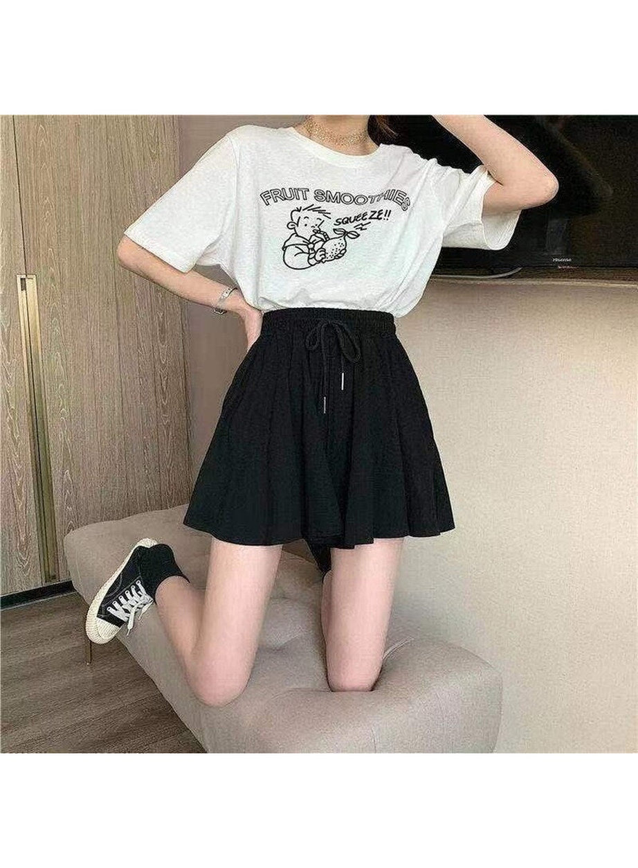 Y2k High Waist Black Summer Shorts