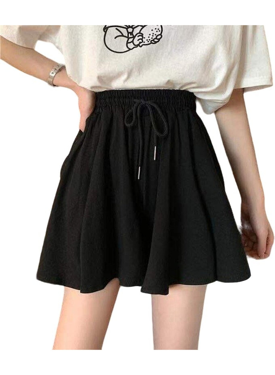 Y2k High Waist Black Summer Shorts