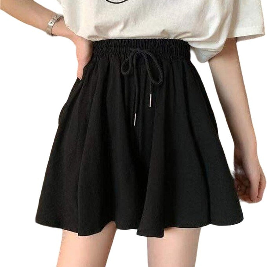 Y2k High Waist Black Summer Shorts