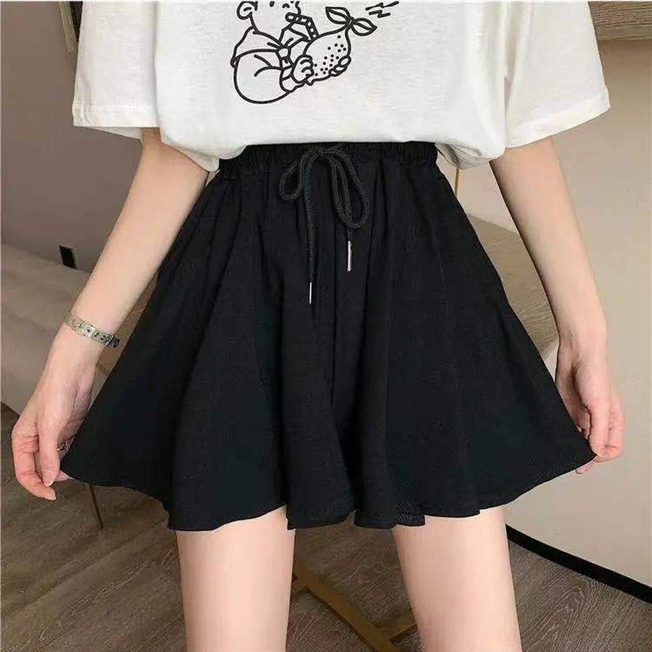 Y2k High Waist Black Summer Shorts