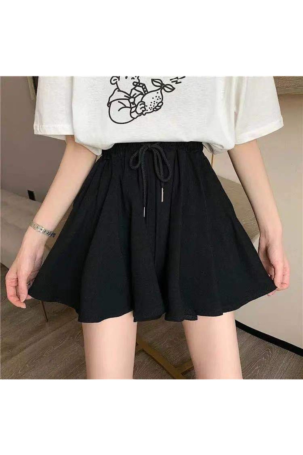 Y2k High Waist Black Summer Shorts