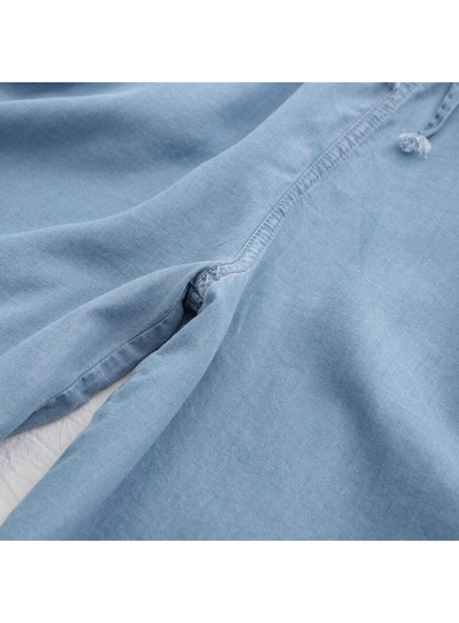 Y2k High Waist Blue Shorts