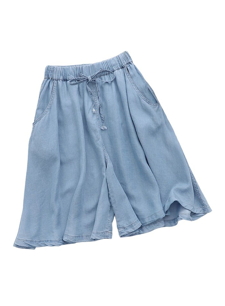 Y2k High Waist Blue Shorts