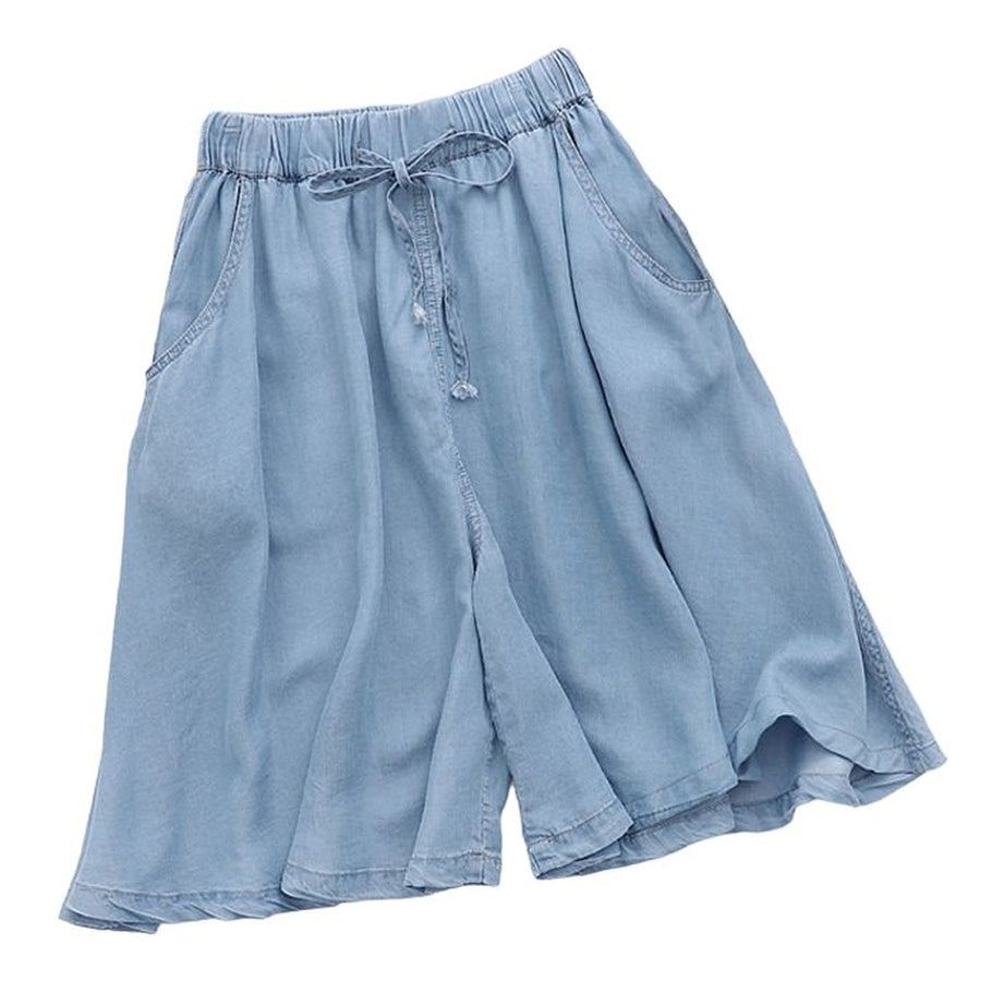 Y2k High Waist Blue Shorts