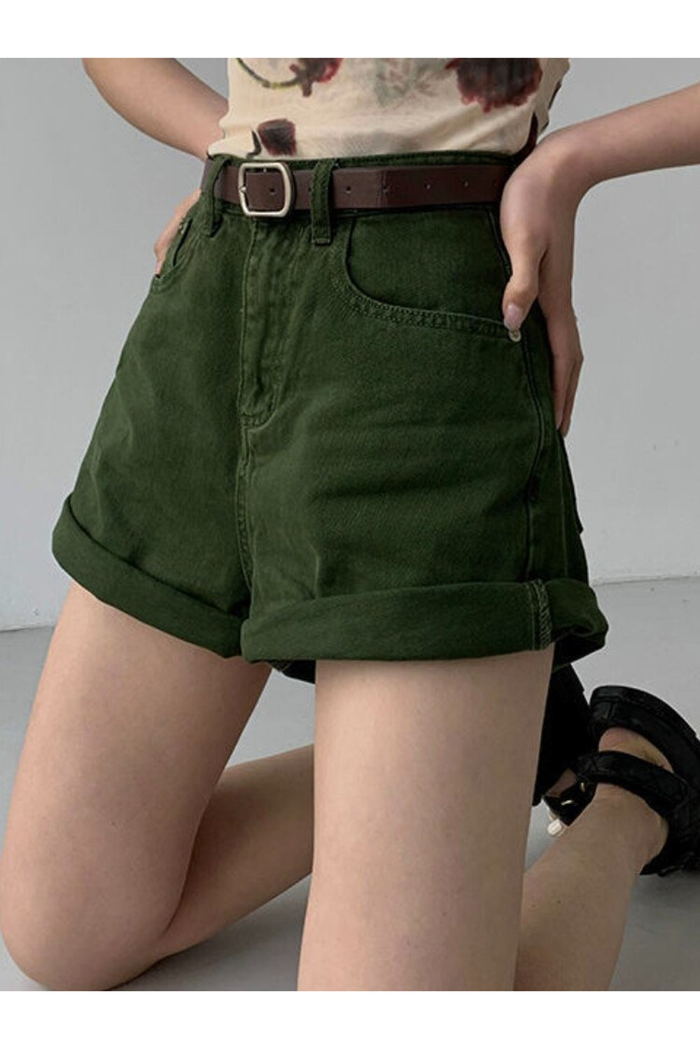 Y2k High Waist Casual Denim Shorts