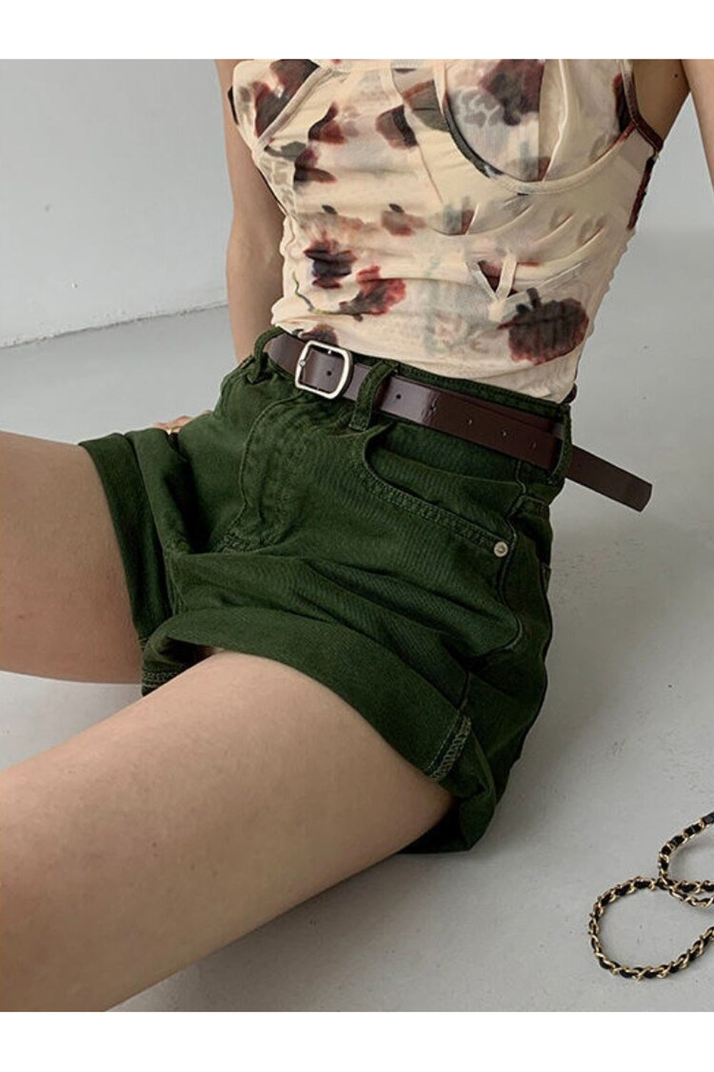 Y2k High Waist Casual Denim Shorts