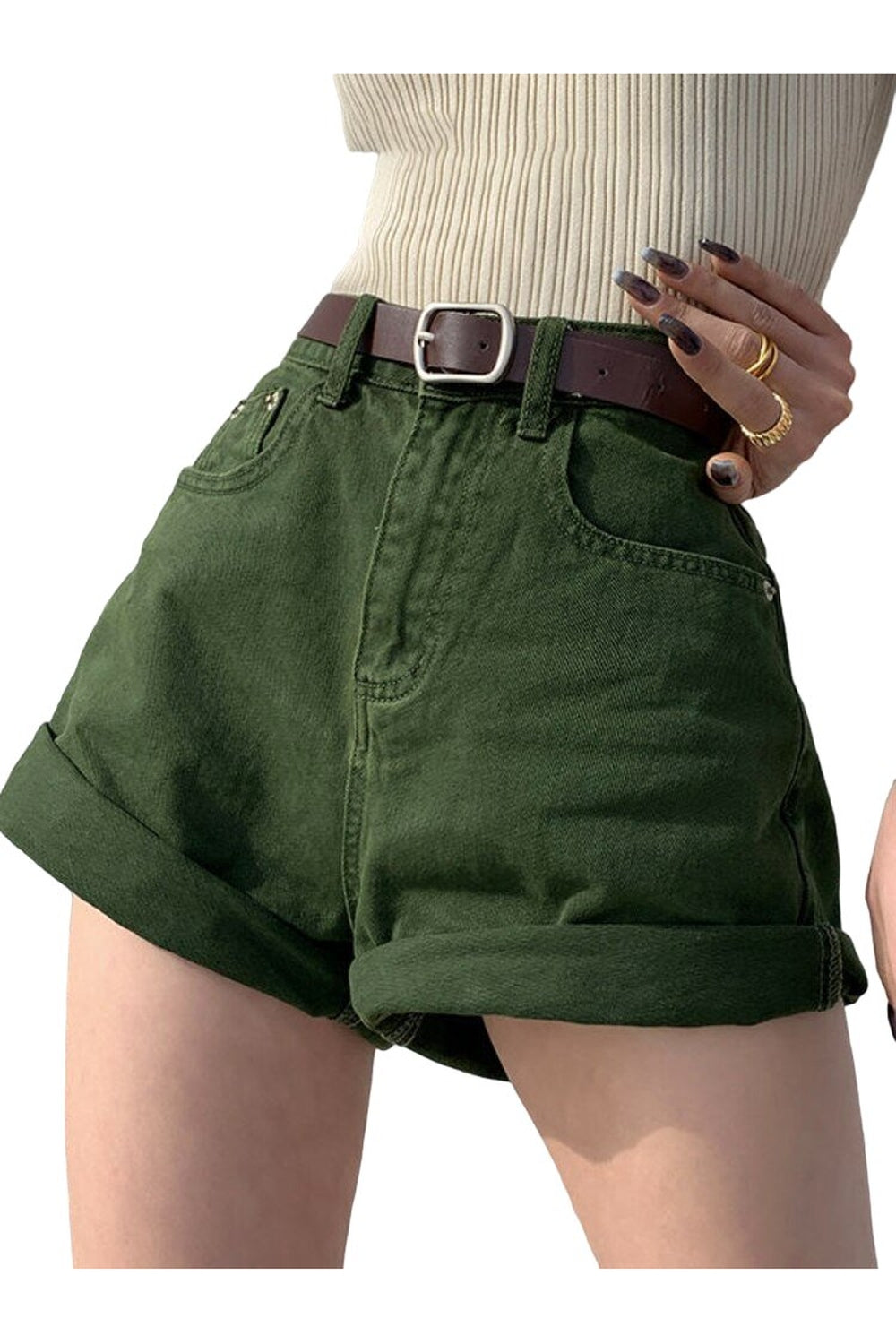 Y2k High Waist Casual Denim Shorts