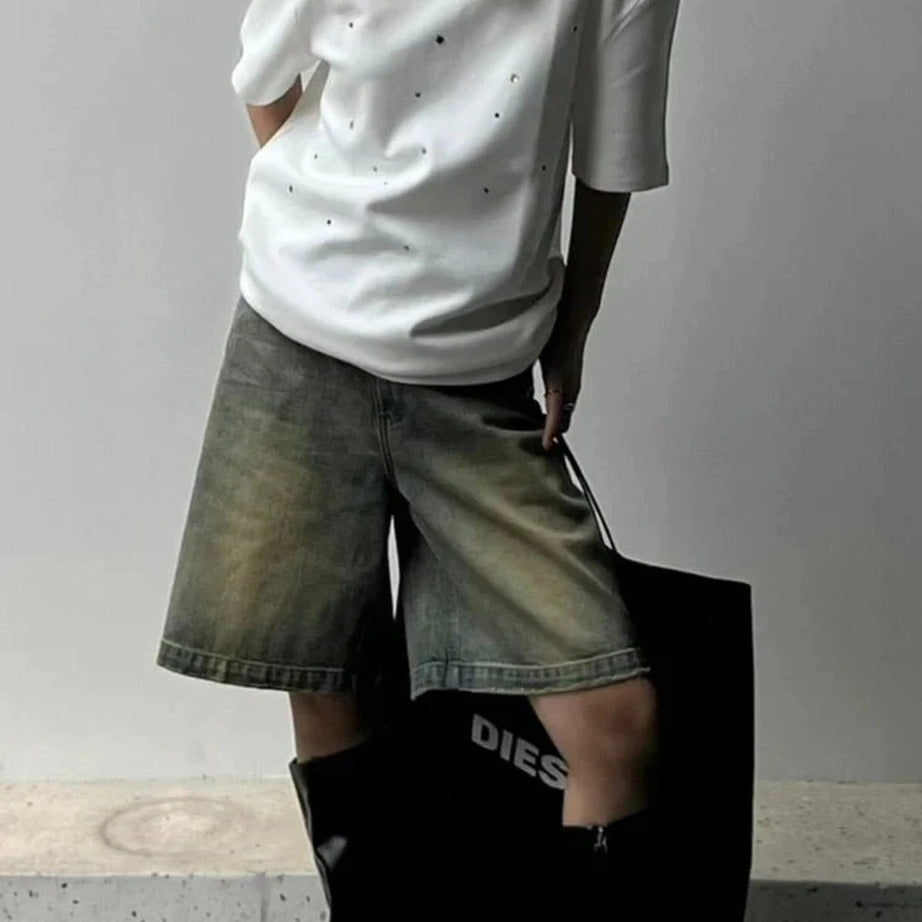 Y2k High Waist Denim Shorts