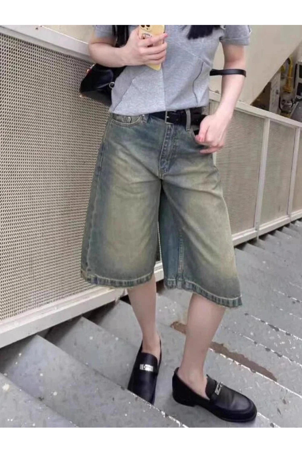 Y2k High Waist Denim Shorts