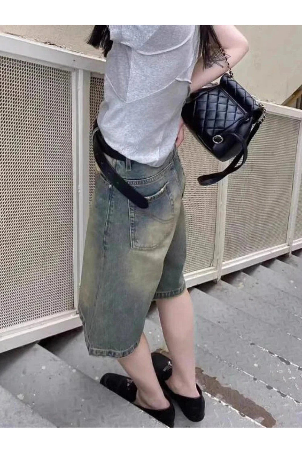 Y2k High Waist Denim Shorts