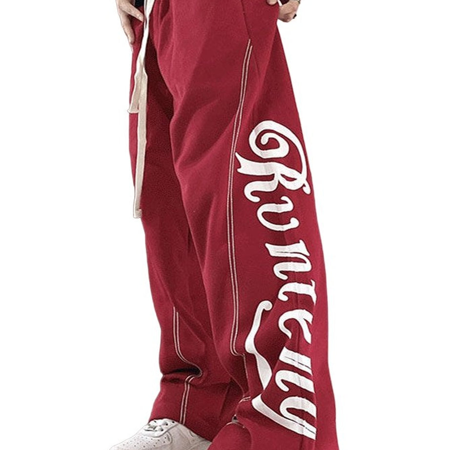 Y2k High Waist Letter Print Sweatpants