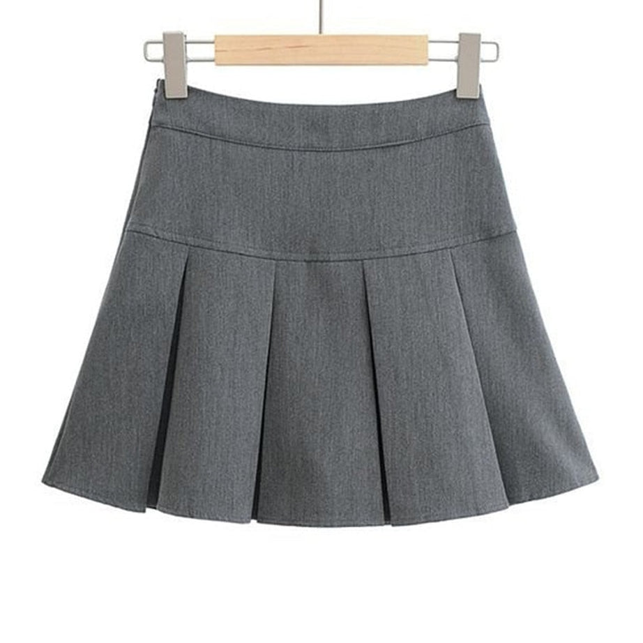 Y2k High Waist Pleated Mini Skirt
