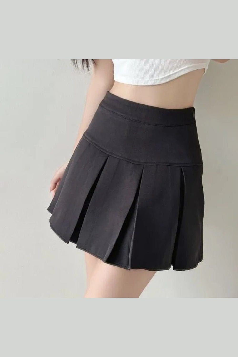 Y2k High Waist Pleated Mini Skirt