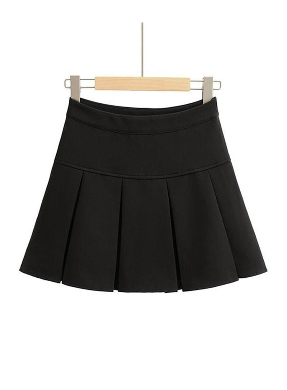 Y2k High Waist Pleated Mini Skirt