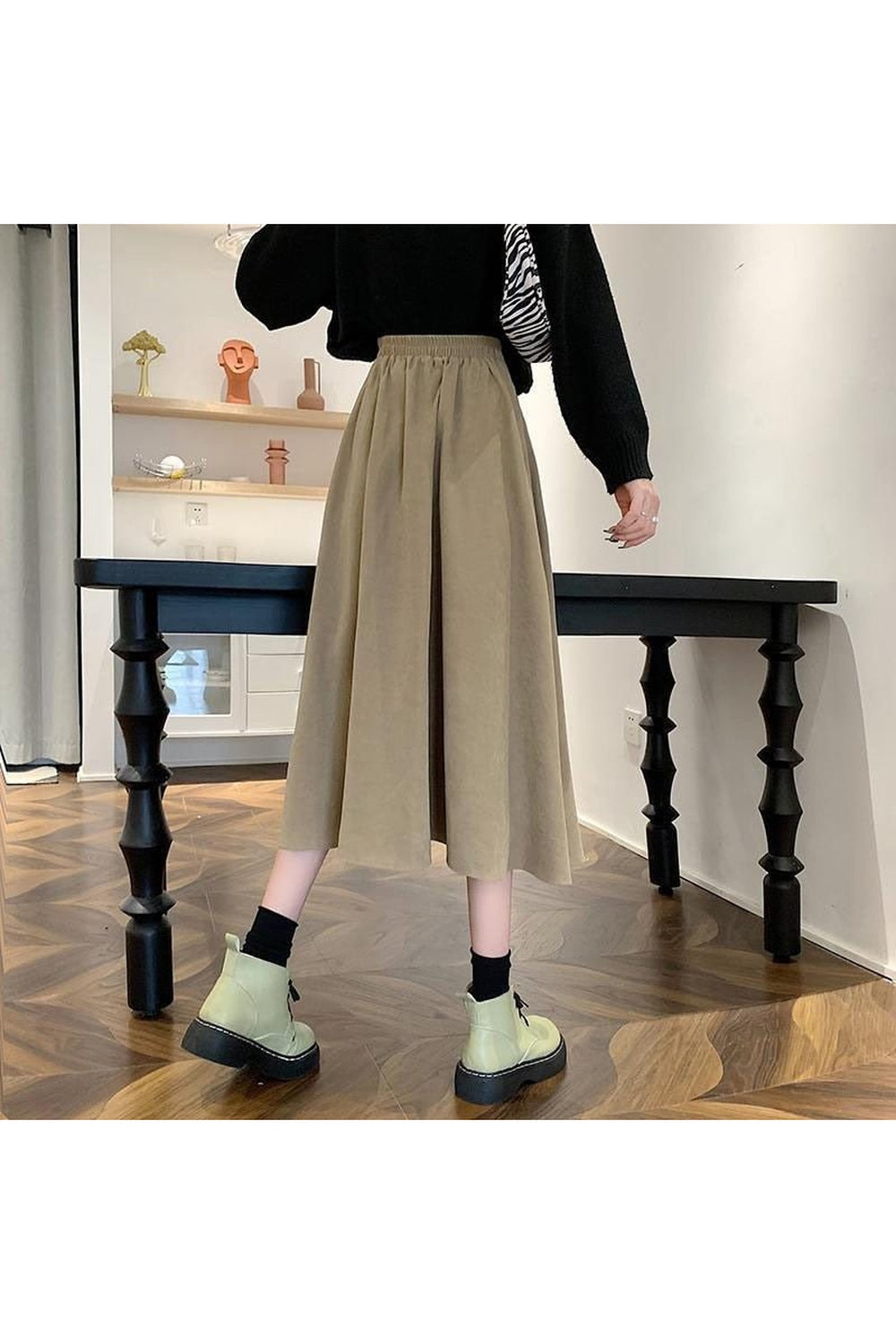 Y2k High Waist Pleated Skirt Elegant College Style