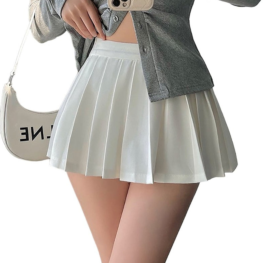 Y2k High Waist Pleated Tennis Skirt