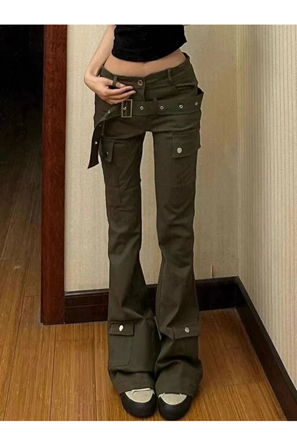 Y2k High Waist Slim Bell Bottom Jeans