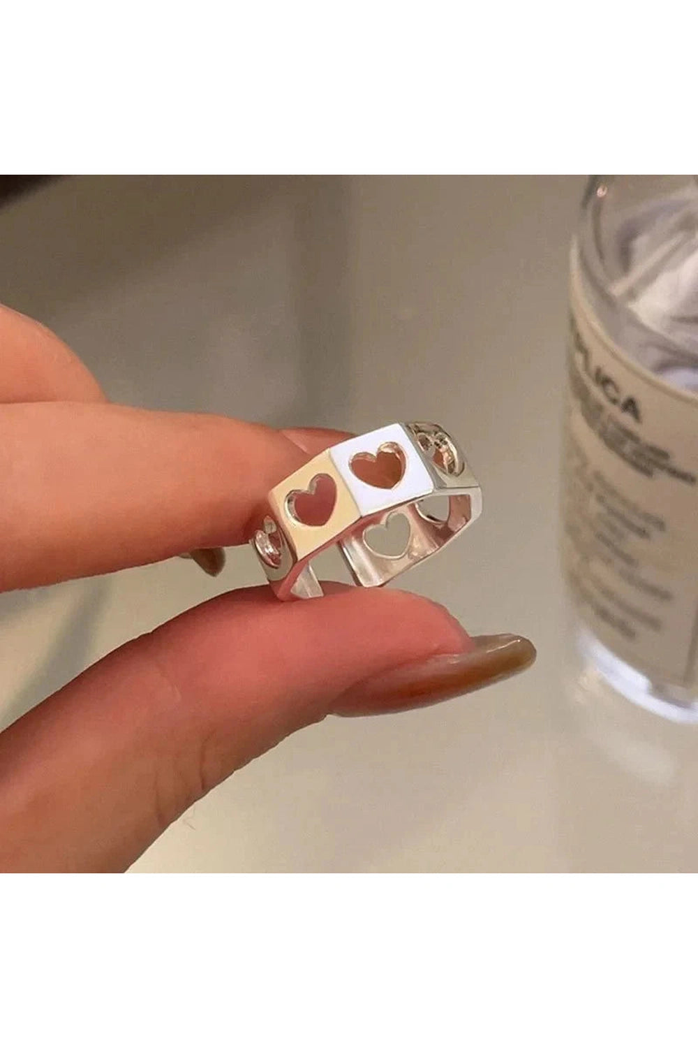 Y2k Hollow Heart Ring