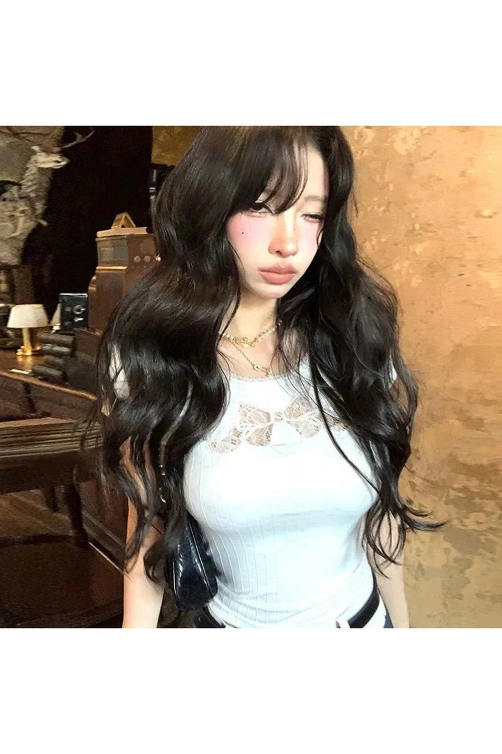 Y2k Hollow Out Cotton Top