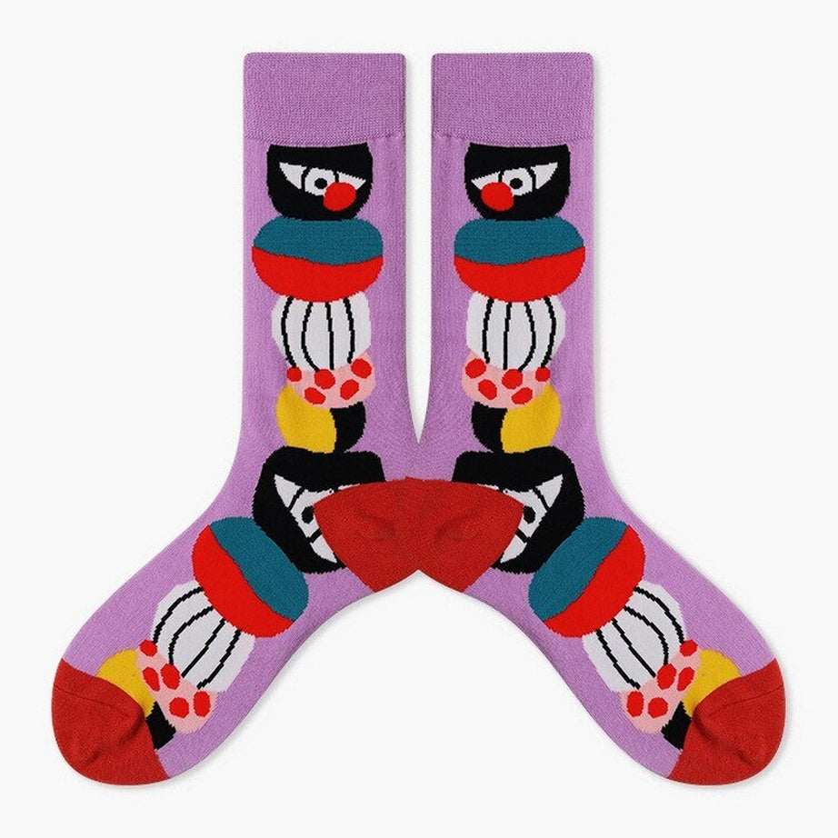Y2k Indie Aesthetic Creative Abstract Socks