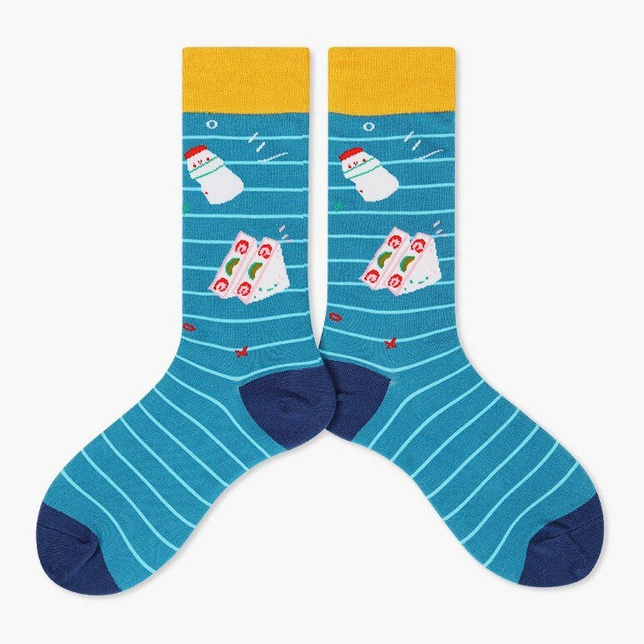 Y2k Indie Aesthetic Creative Abstract Socks