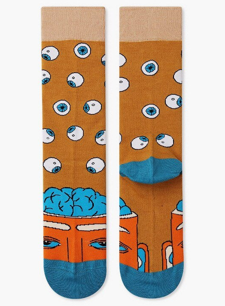 Y2k Indie Aesthetic Creative Abstract Socks