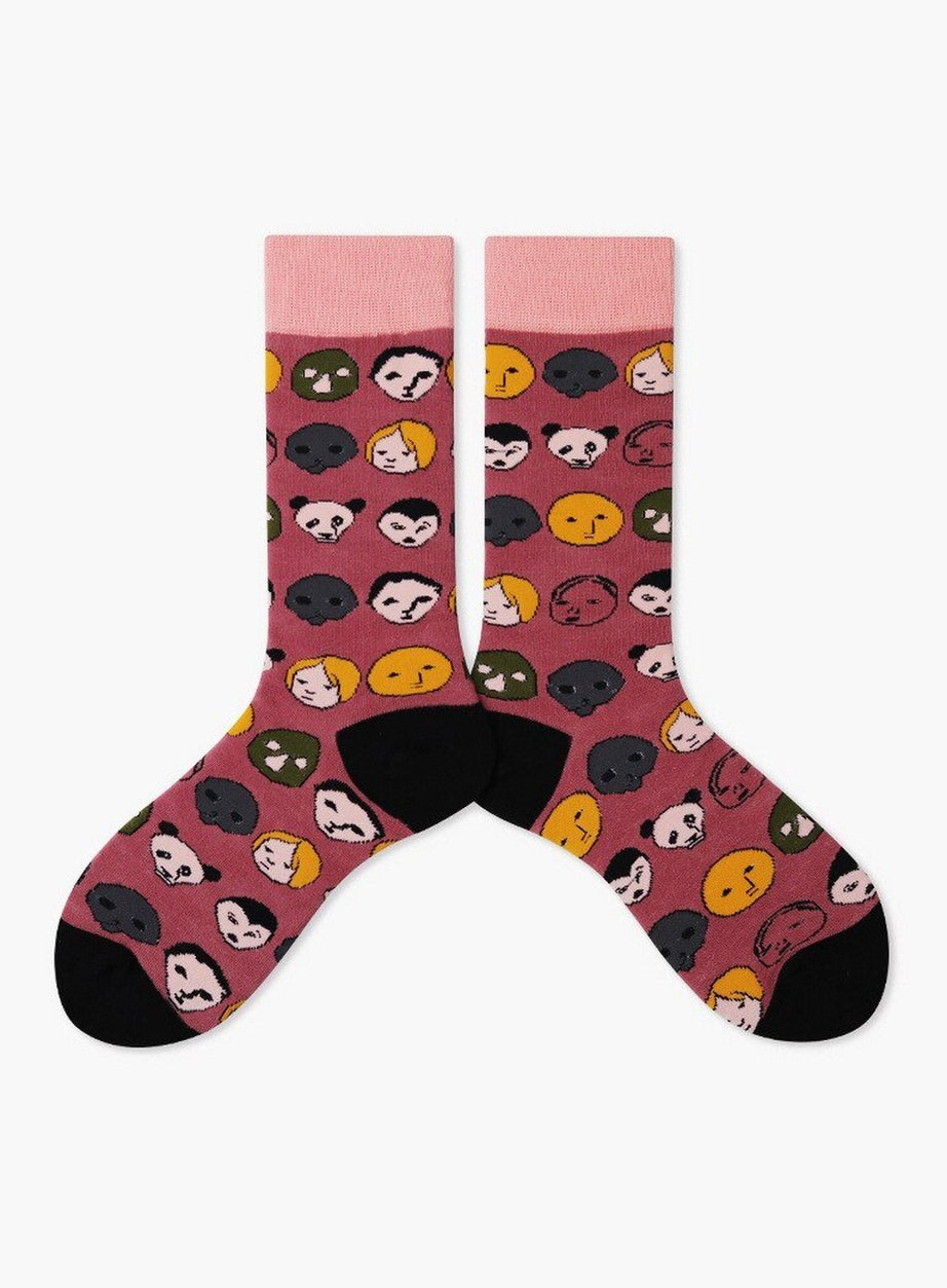 Y2k Indie Aesthetic Creative Abstract Socks