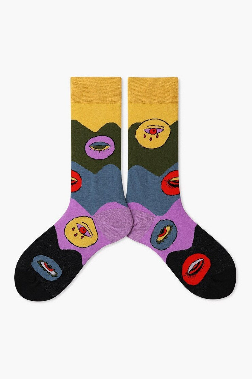Y2k Indie Aesthetic Creative Abstract Socks