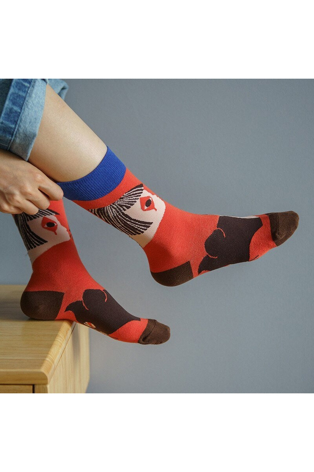 Y2k Indie Aesthetic Creative Abstract Socks