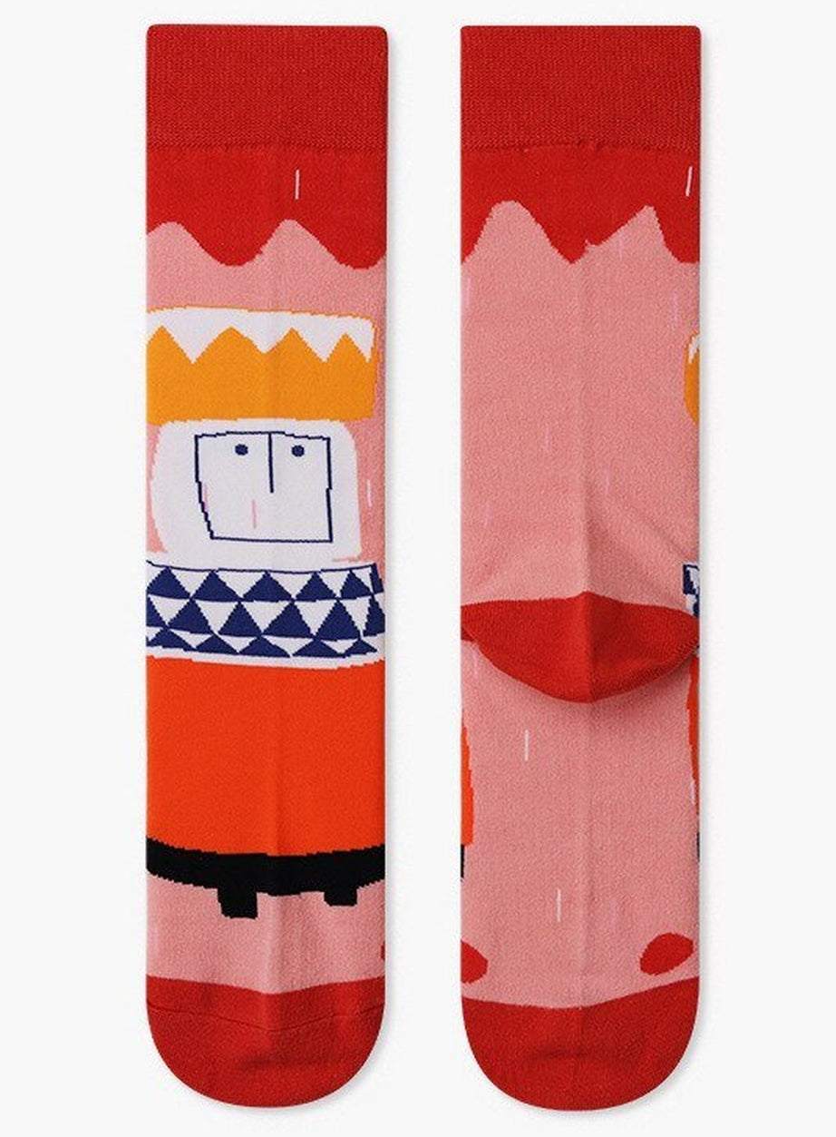 Y2k Indie Aesthetic Creative Abstract Socks