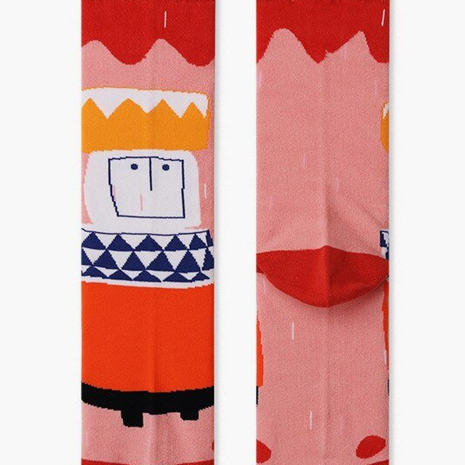 Y2k Indie Aesthetic Creative Abstract Socks