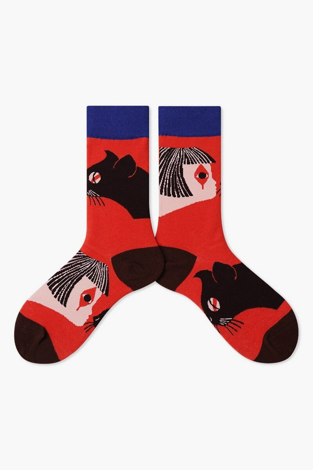 Y2k Indie Aesthetic Creative Abstract Socks