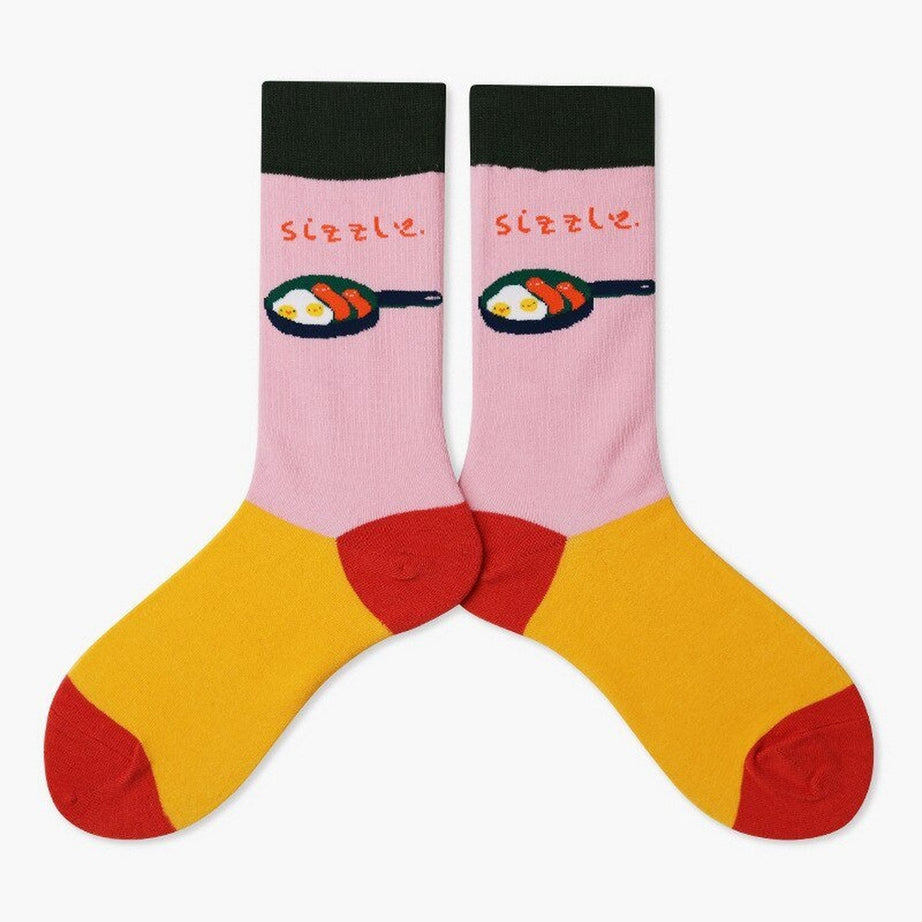 Y2k Indie Aesthetic Creative Abstract Socks