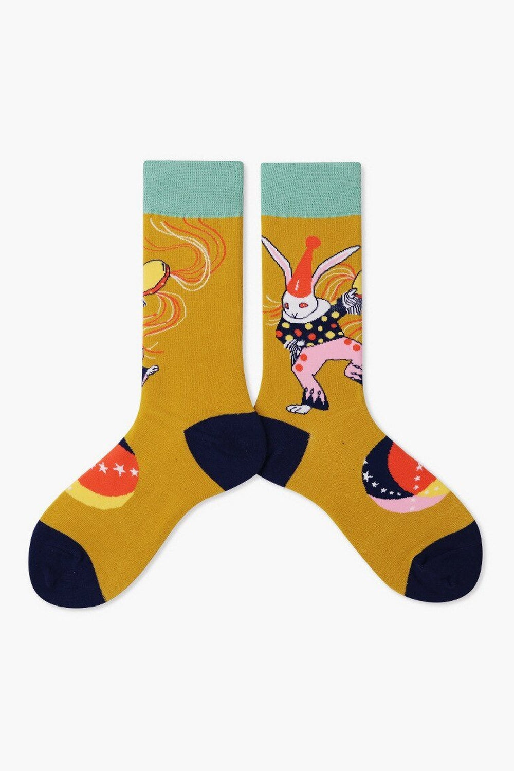 Y2k Indie Aesthetic Creative Abstract Socks
