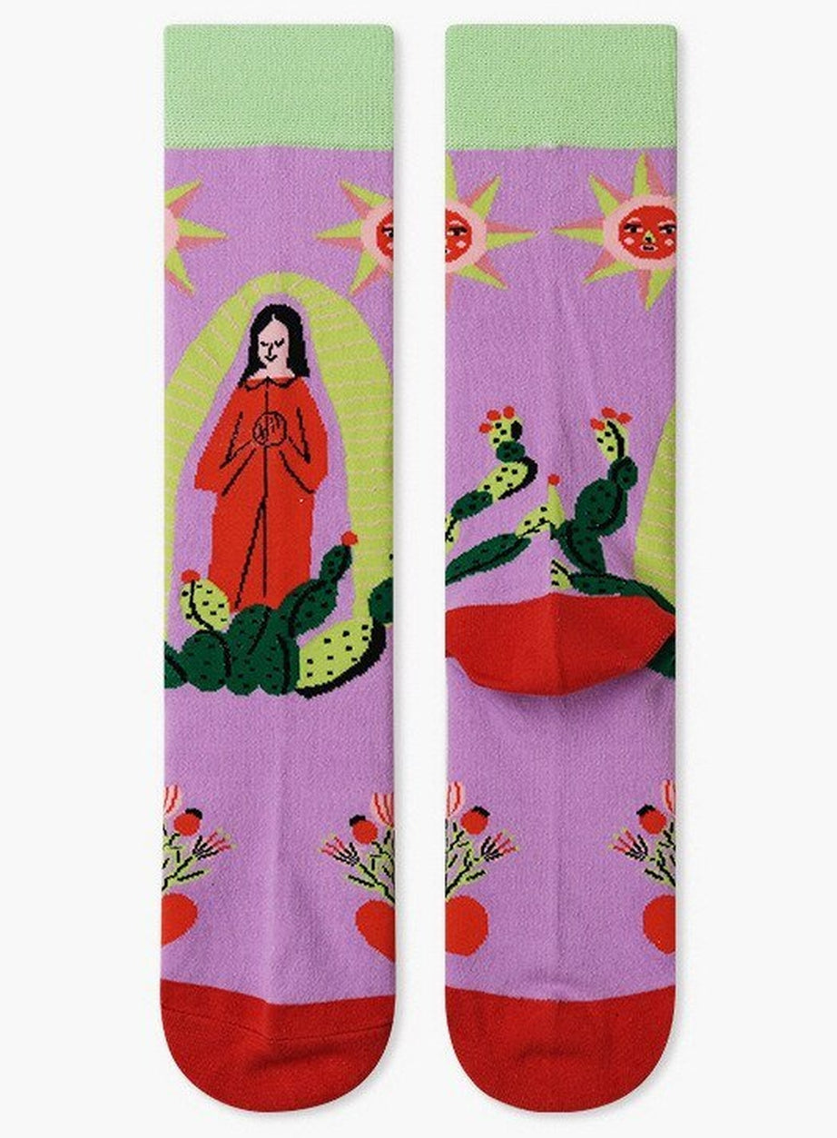 Y2k Indie Aesthetic Creative Abstract Socks